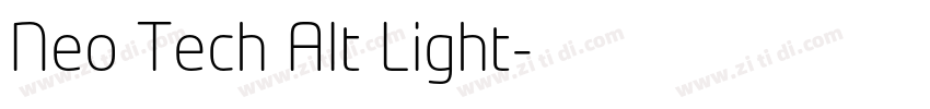 Neo Tech Alt Light字体转换